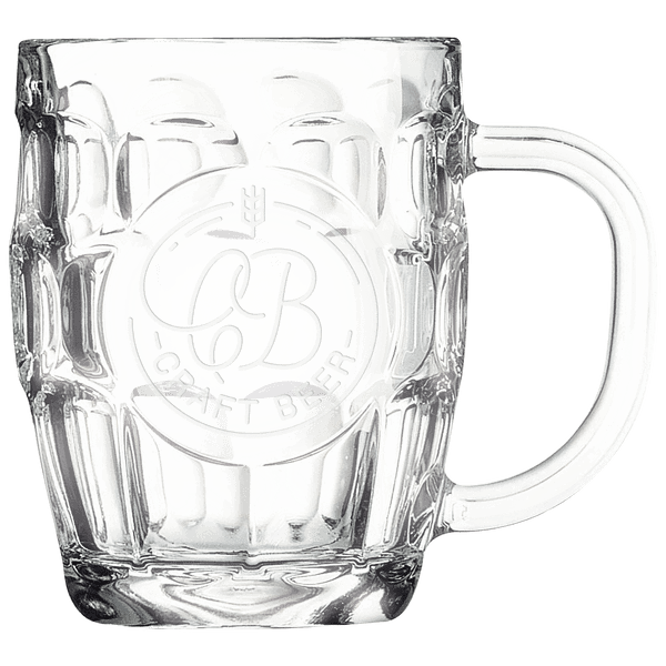 LyteWork 20 oz. Beer Mug with Handle & Round Engraving Area