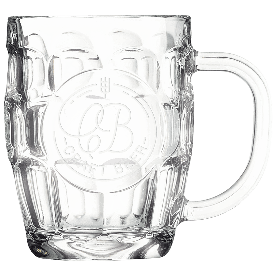 LyteWork 20 oz. Beer Mug with Handle & Round Engraving Area