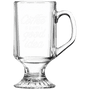 LyteWork 10 oz. Clear Footed Coffee Mug