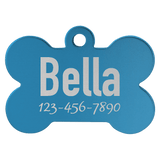 Bone-Shaped Pet Tag - Laser Engraved Pet Accessory