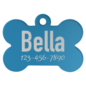 Bone-Shaped Pet Tag - Laser Engraved Pet Accessory