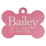 Bone-Shaped Pet Tag - Laser Engraved Pet Accessory