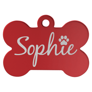 Bone-Shaped Pet Tag - Laser Engraved Pet Accessory