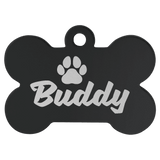 Bone-Shaped Pet Tag - Laser Engraved Pet Accessory