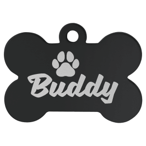 Bone-Shaped Pet Tag - Laser Engraved Pet Accessory