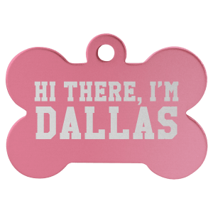Bone-Shaped Pet Tag - Laser Engraved Pet Accessory