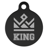 Circle-Shaped Pet Tag - Laser Engraved Pet Accessory