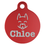 Circle-Shaped Pet Tag - Laser Engraved Pet Accessory