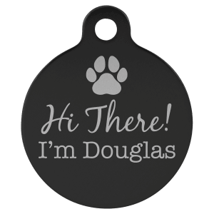 Circle-Shaped Pet Tag - Laser Engraved Pet Accessory
