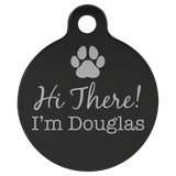 Circle-Shaped Pet Tag - Laser Engraved Pet Accessory