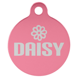 Circle-Shaped Pet Tag - Laser Engraved Pet Accessory