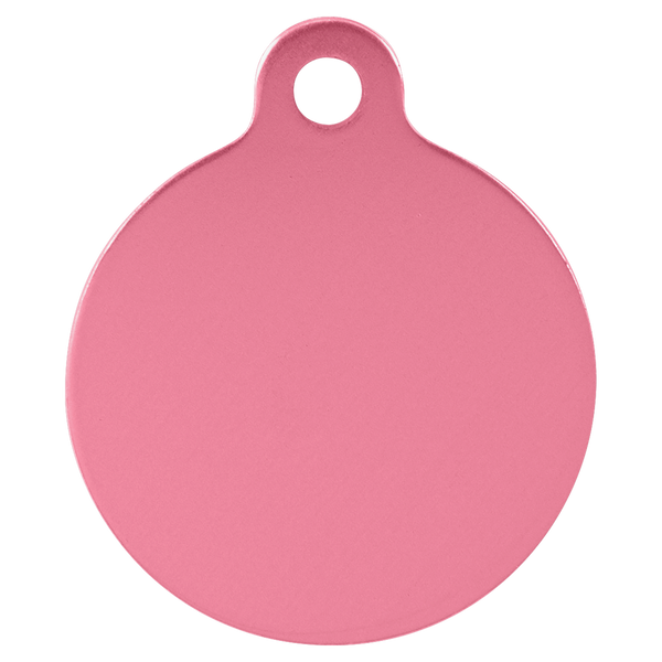Circle-Shaped Pet Tag - Laser Engraved Pet Accessory