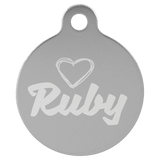 Circle-Shaped Pet Tag - Laser Engraved Pet Accessory