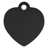 Heart-Shaped Pet Tag - Laser Engraved Pet Accessory