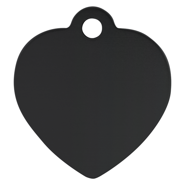 Heart-Shaped Pet Tag - Laser Engraved Pet Accessory