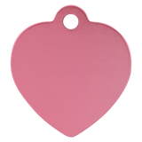 Heart-Shaped Pet Tag - Laser Engraved Pet Accessory