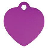 Heart-Shaped Pet Tag - Laser Engraved Pet Accessory
