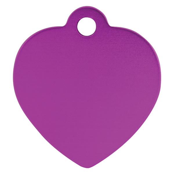 Heart-Shaped Pet Tag - Laser Engraved Pet Accessory