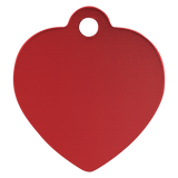 Heart-Shaped Pet Tag - Laser Engraved Pet Accessory