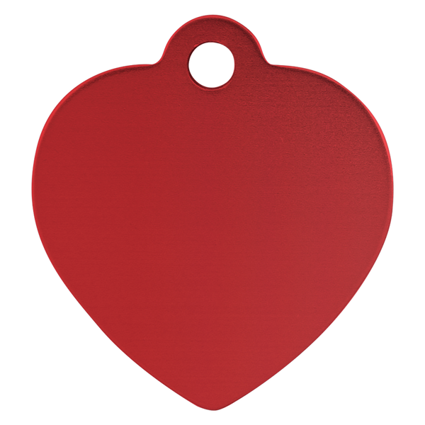 Heart-Shaped Pet Tag - Laser Engraved Pet Accessory