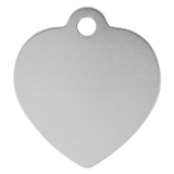 Heart-Shaped Pet Tag - Laser Engraved Pet Accessory