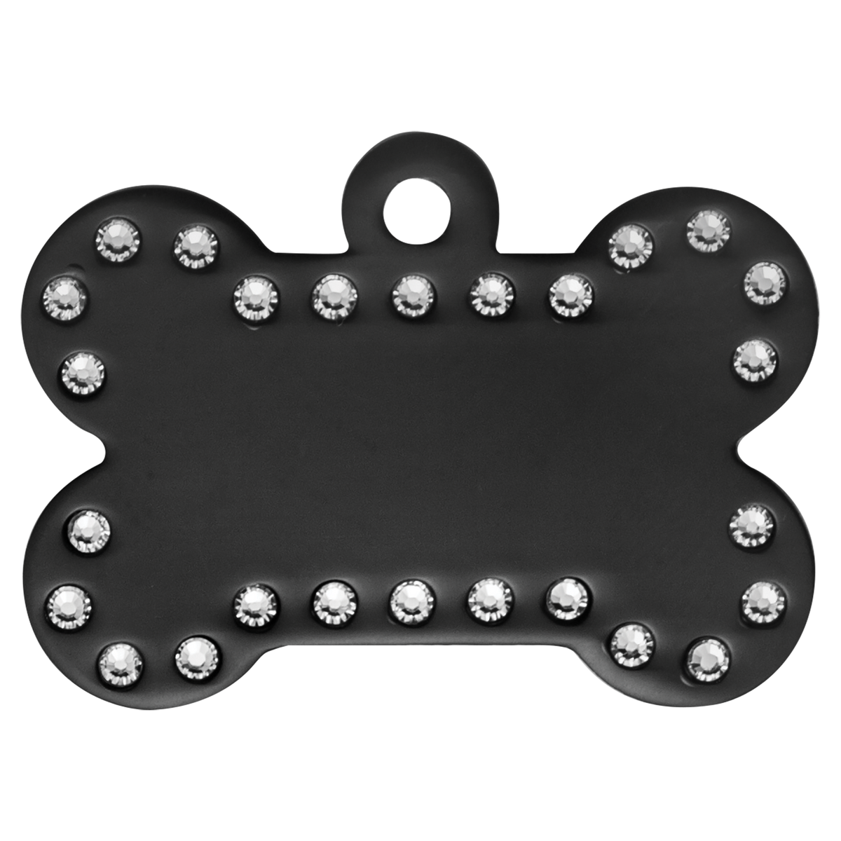Swarovski Bling Bone Pet Tag - Laser Engraved Pet Accessory