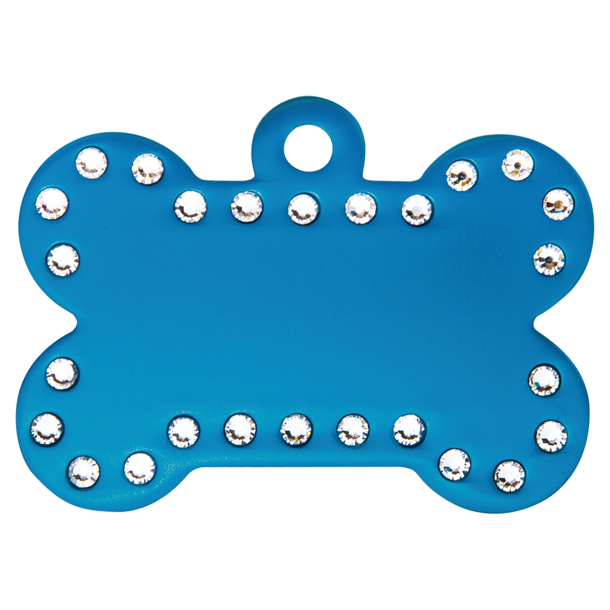 Swarovski Bling Bone Pet Tag - Laser Engraved Pet Accessory