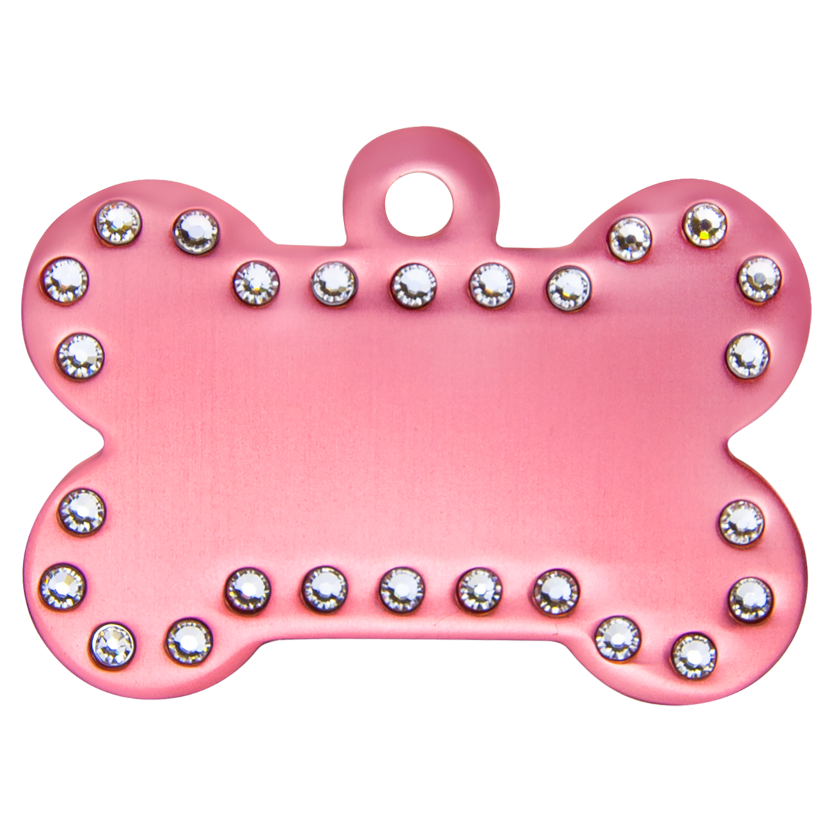 Swarovski Bling Bone Pet Tag - Laser Engraved Pet Accessory