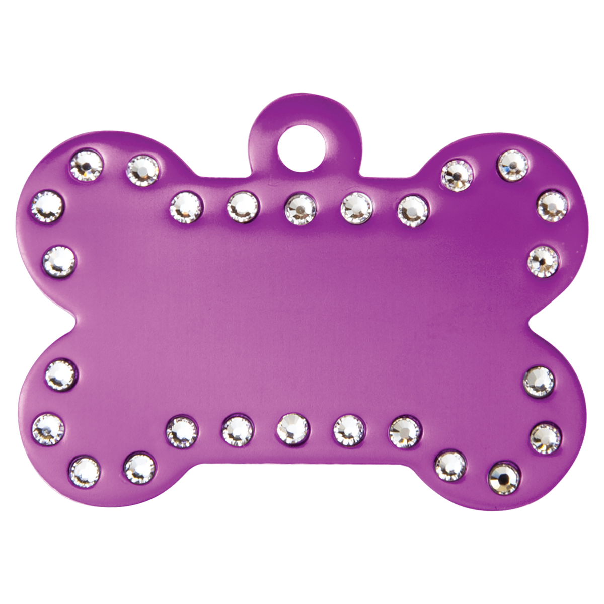 Swarovski Bling Bone Pet Tag - Laser Engraved Pet Accessory