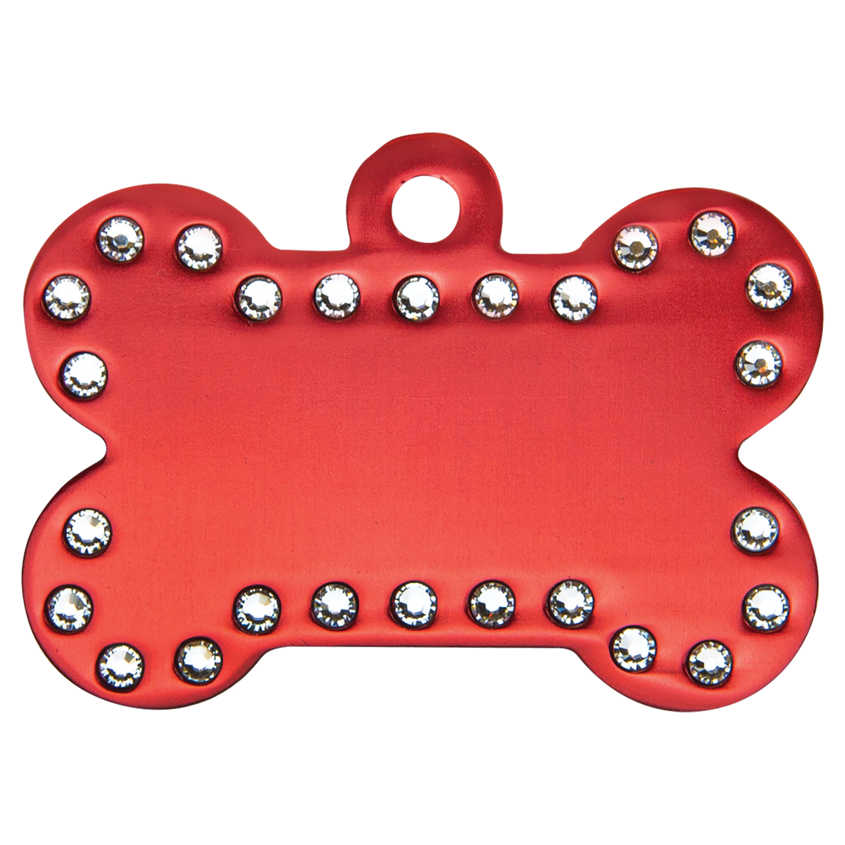 Swarovski Bling Bone Pet Tag - Laser Engraved Pet Accessory