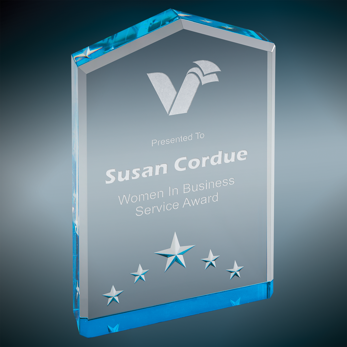 Star Point Acrylic - Custom Engraved Award