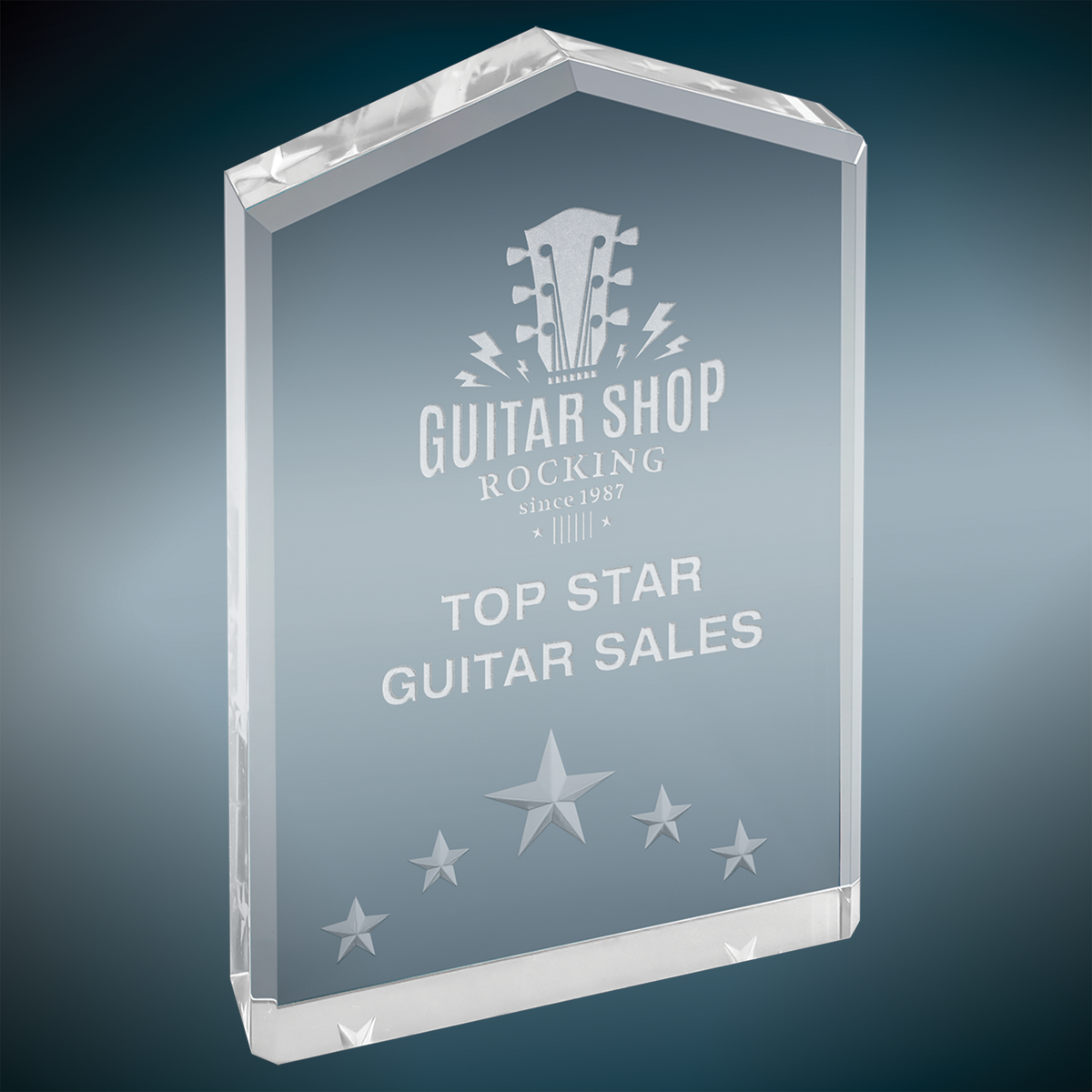 Star Point Acrylic - Custom Engraved Award