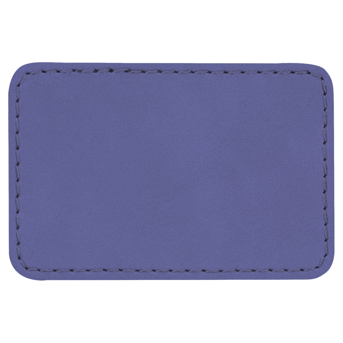 Purple with Black Engraving 3x2 Rectangle Hat Patches - Laser Engraved Leatherette