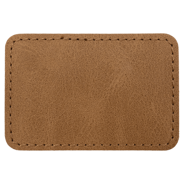 3" x 2" Premier Leatherette Rectangle Patch - Creekside Collection