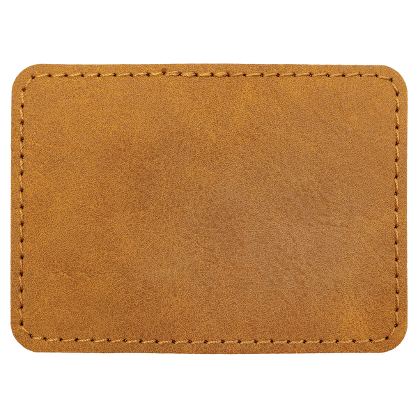 3 1/2" x 2 1/2" Premier Leatherette Rectangle Patch - Creekside Collection