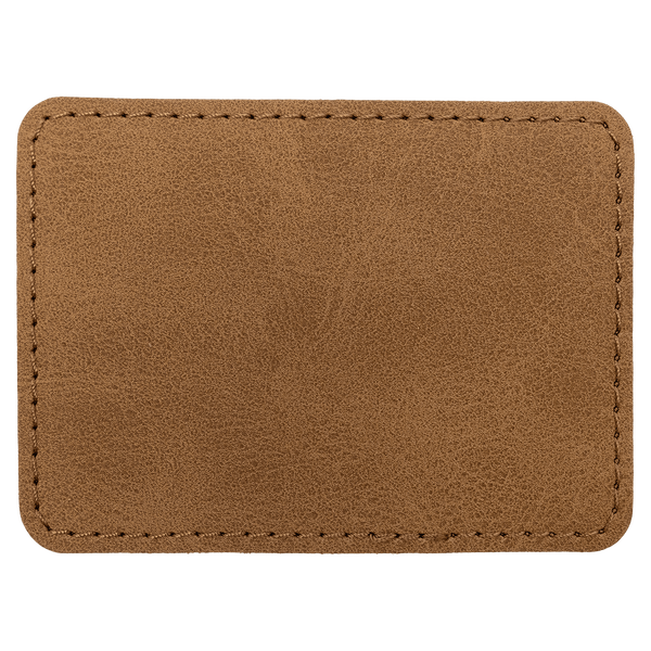 3 1/2" x 2 1/2" Premier Leatherette Rectangle Patch - Creekside Collection