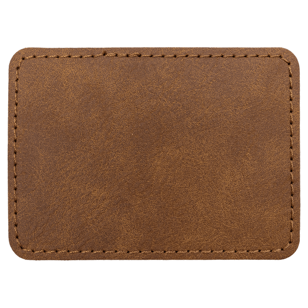 3 1/2" x 2 1/2" Premier Leatherette Rectangle Patch - Creekside Collection