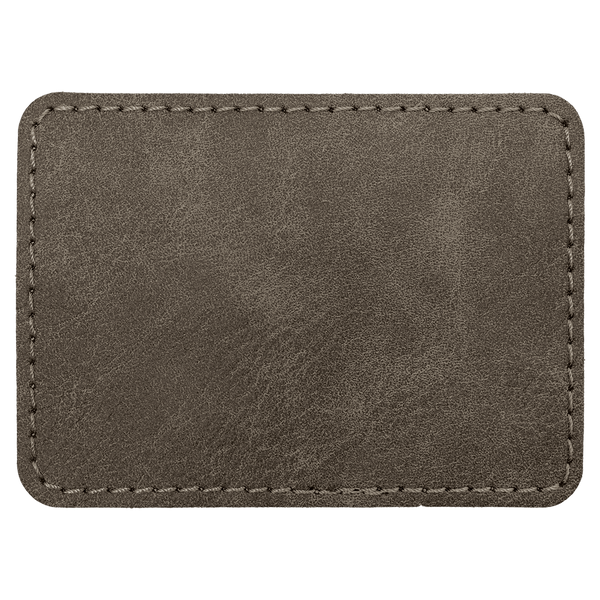 3 1/2" x 2 1/2" Premier Leatherette Rectangle Patch - Creekside Collection
