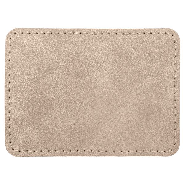 3 1/2" x 2 1/2" Premier Leatherette Rectangle Patch - Creekside Collection