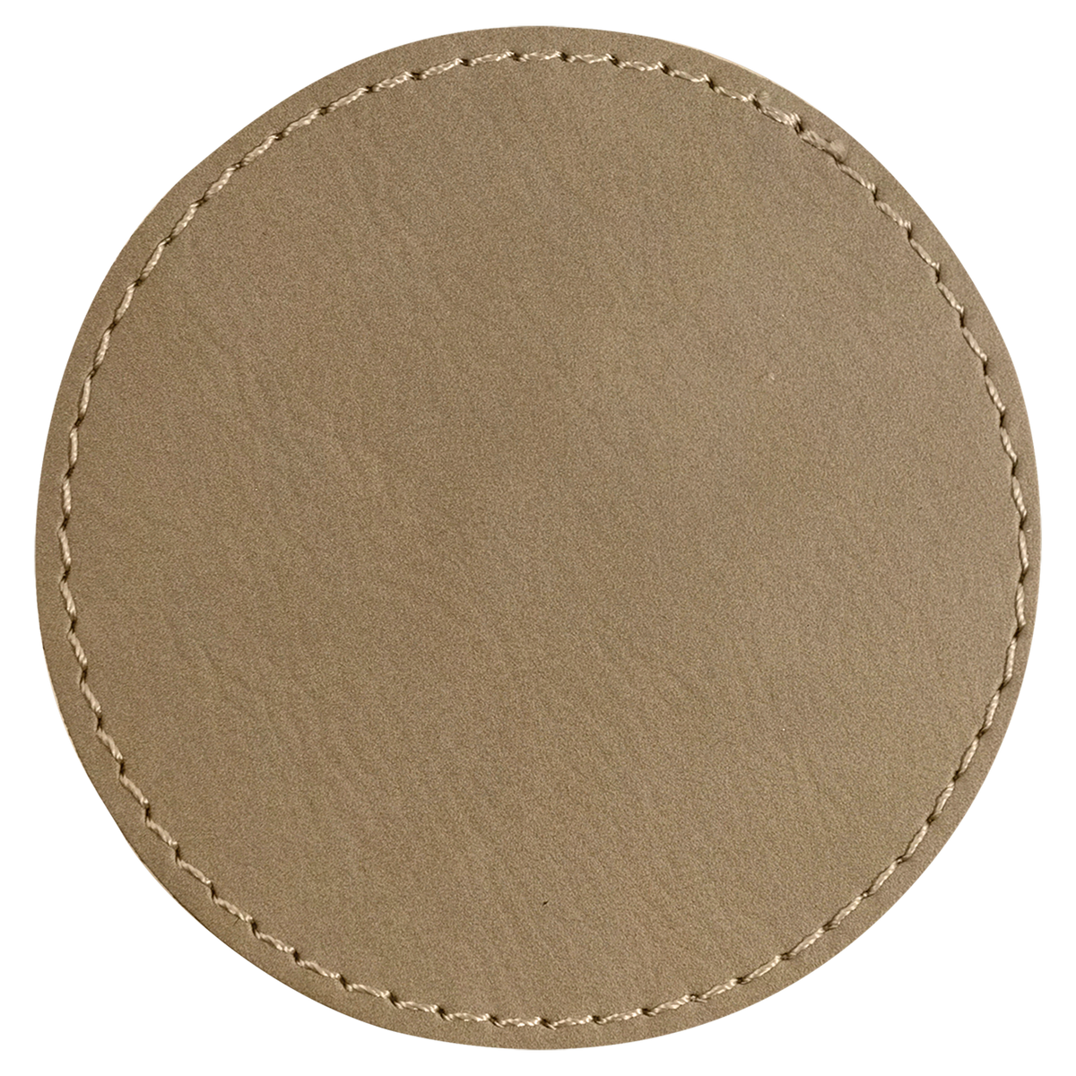 3x3 Circle Hat Patches - Laser Engraved Leatherette
