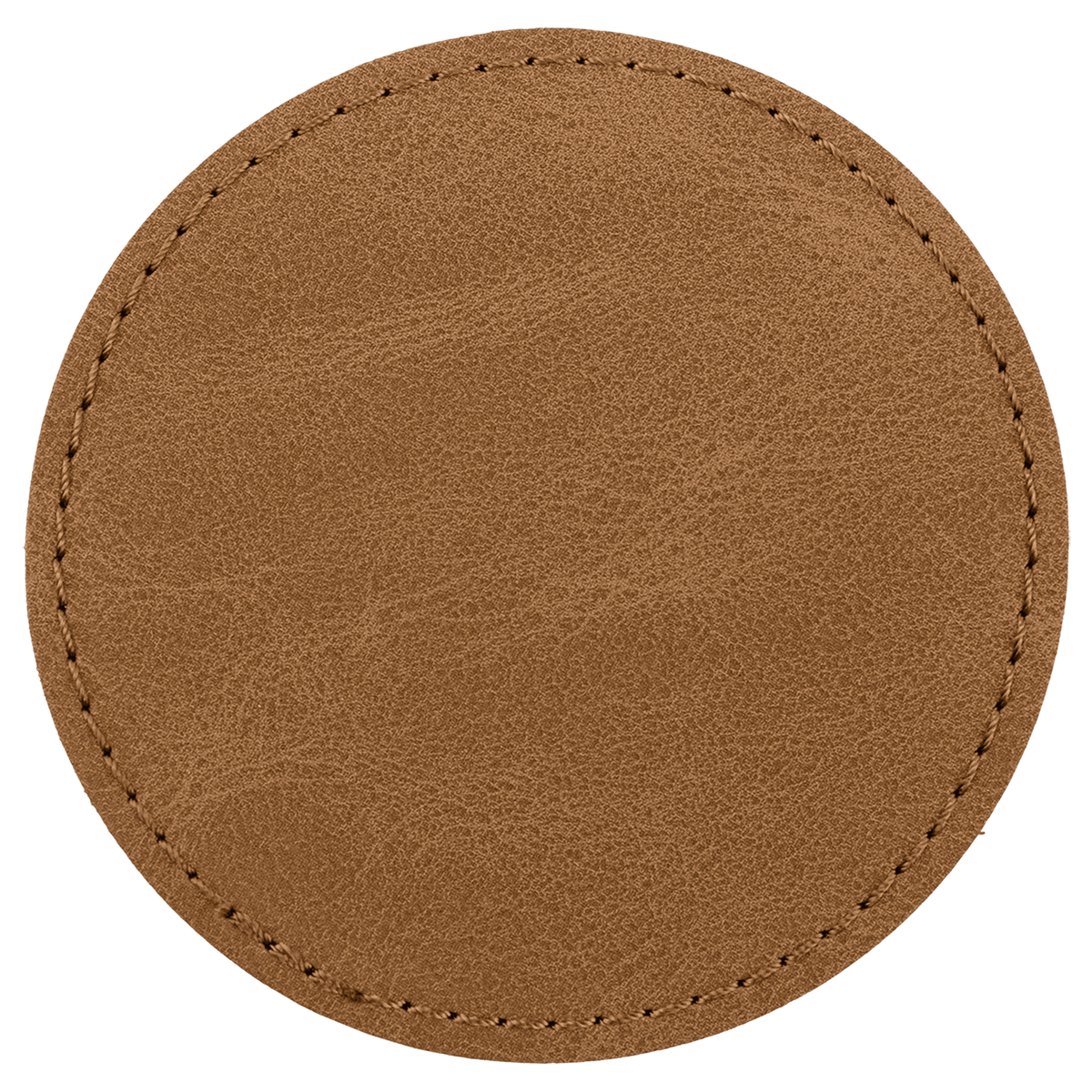 3" Premier Leatherette Round Patch Adhesive - Creekside Collection