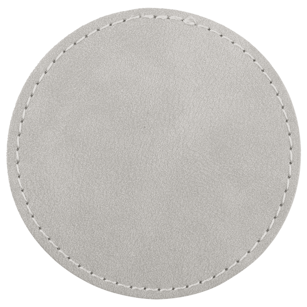 3" Premier Leatherette Round Patch Adhesive - Creekside Collection