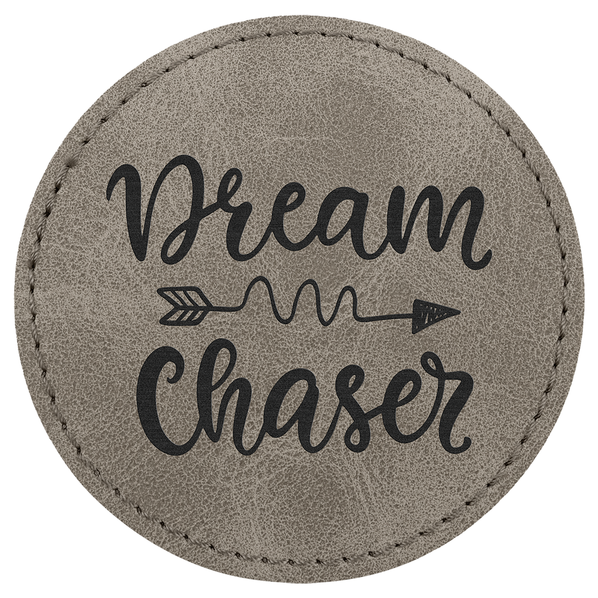 3" Premier Leatherette Round Patch Adhesive - Creekside Collection