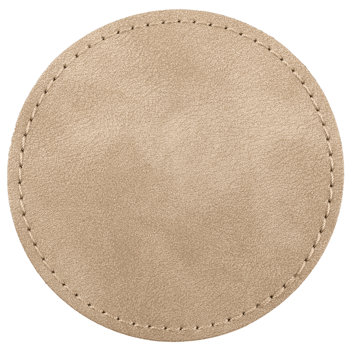 3" Premier Leatherette Round Patch Adhesive - Creekside Collection