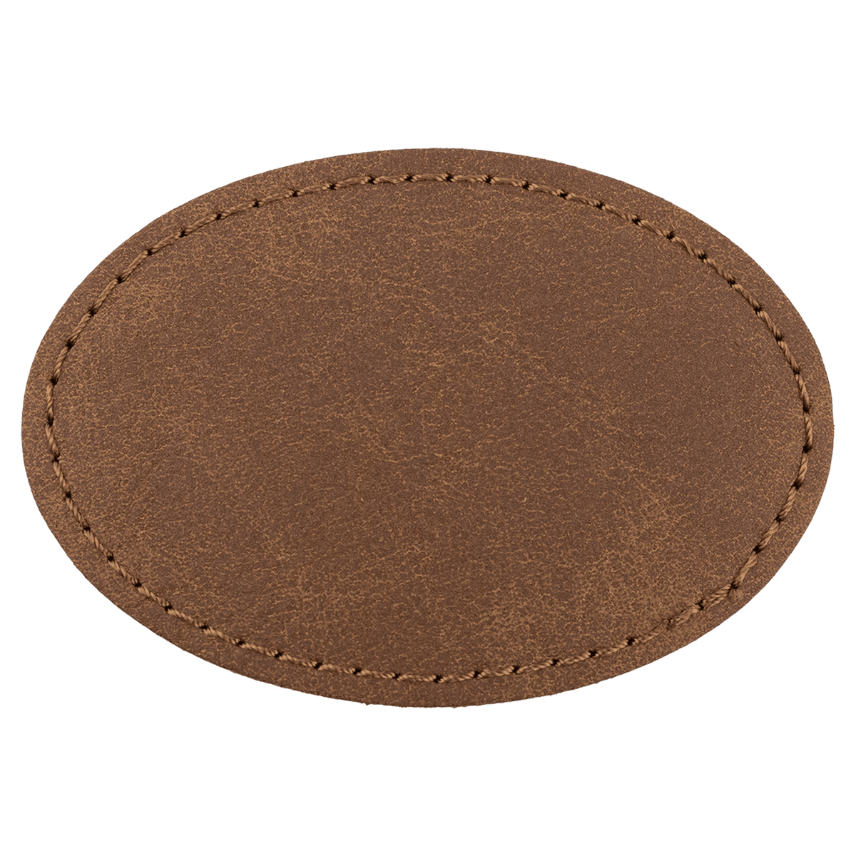3" x 2" Premier Laserable Leatherette Oval Patch Adhesive - Creekside Collection