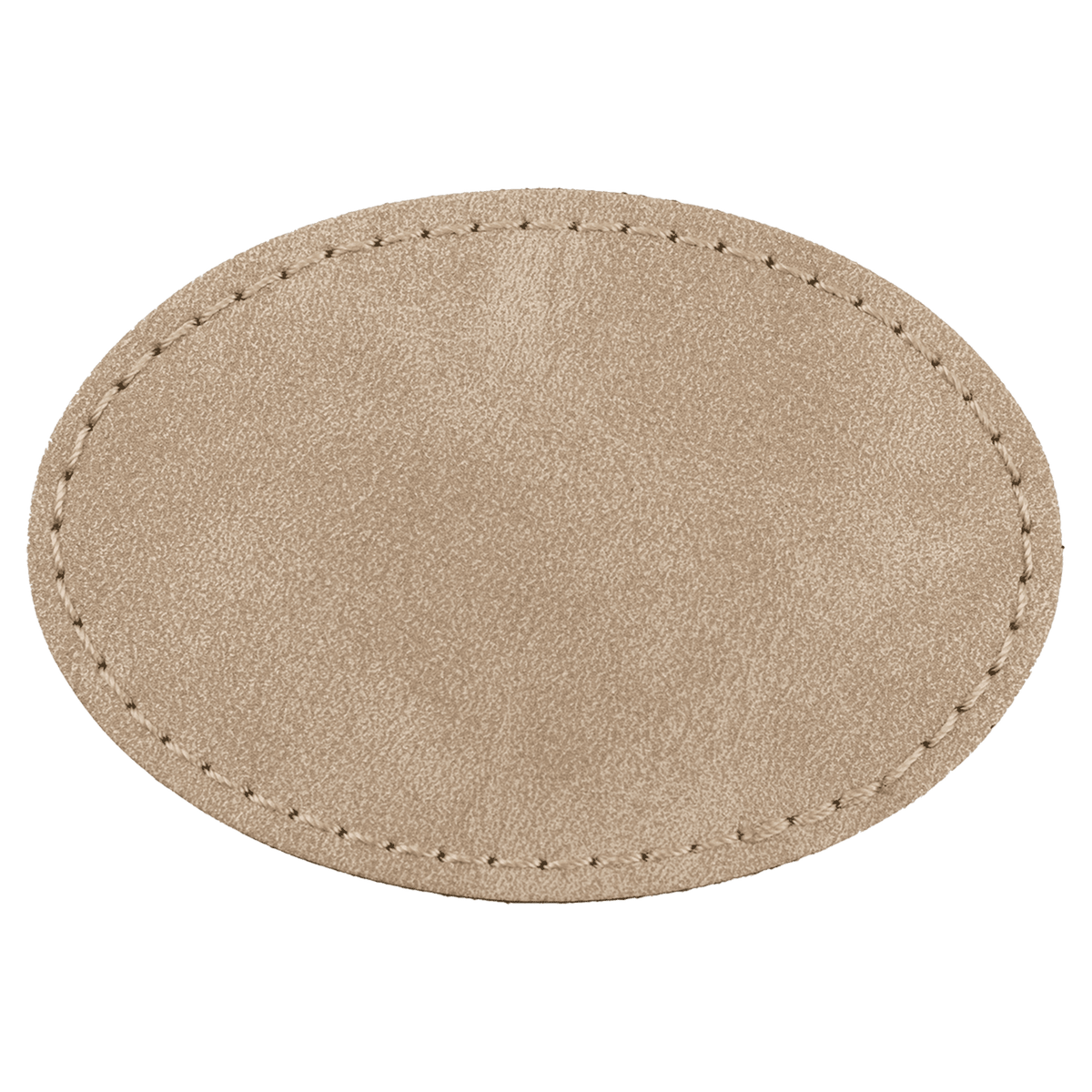 3" x 2" Premier Laserable Leatherette Oval Patch Adhesive - Creekside Collection