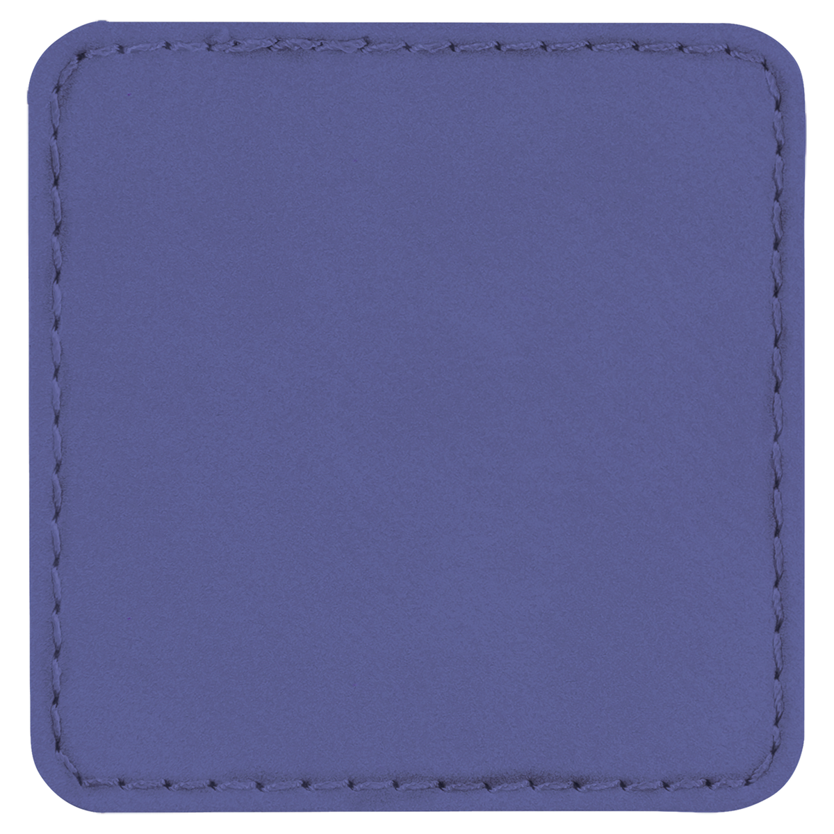 Purple with Black Engraving 2.5x2.5 Square Hat Patches - Laser Engraved Leatherette