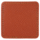 Basketball with Black Engraving 2.5x2.5 Square Hat Patches - Laser Engraved Leatherette
