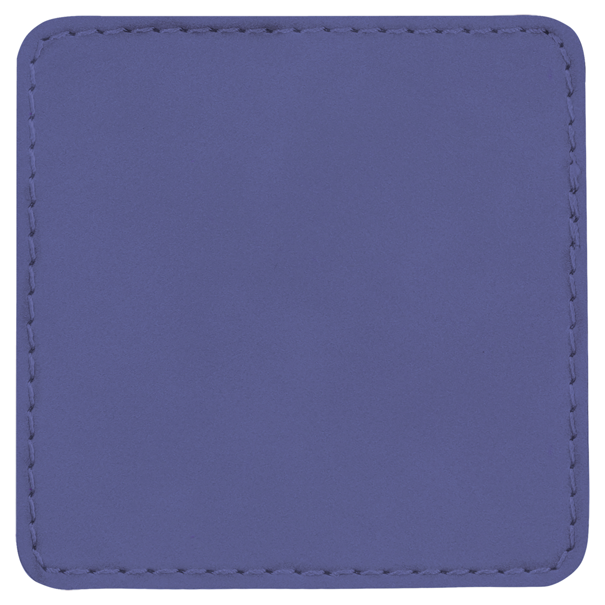 Purple with Black Engraving 2.5x2.5 Square Hat Patches - Laser Engraved Leatherette