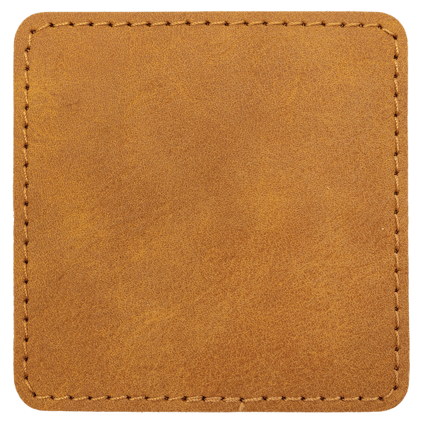 3" Premier Laserable Leatherette Square Patch Adhesive - Creekside Collection